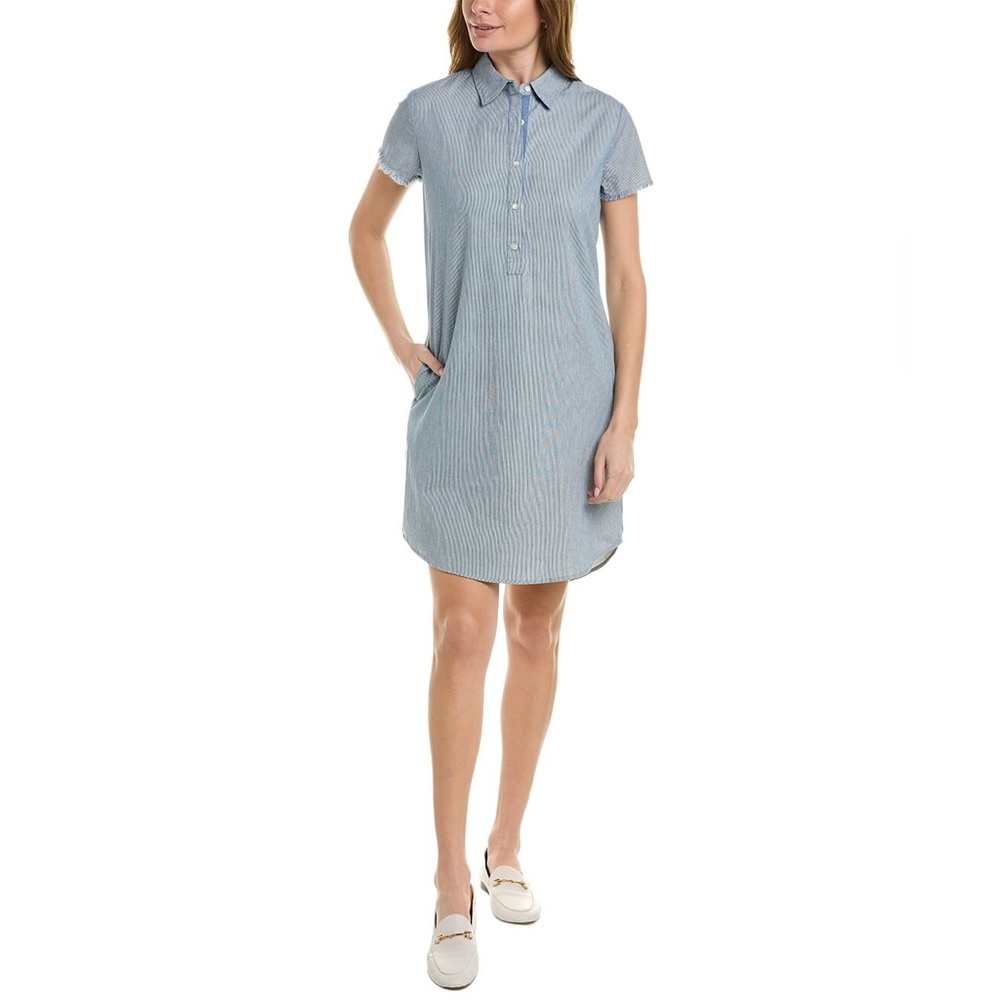 J.McLaughlin Jones Denim Stripe Shift Dress. Only worn once! Cutest Dress!
